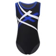 thumbnail image 2 of Yhong One Piece Bodysuit for Girls Boys Sleeveless Color Block Gymnastic Ballet Yoga Leotard Sport Blue 6, 2 of 5