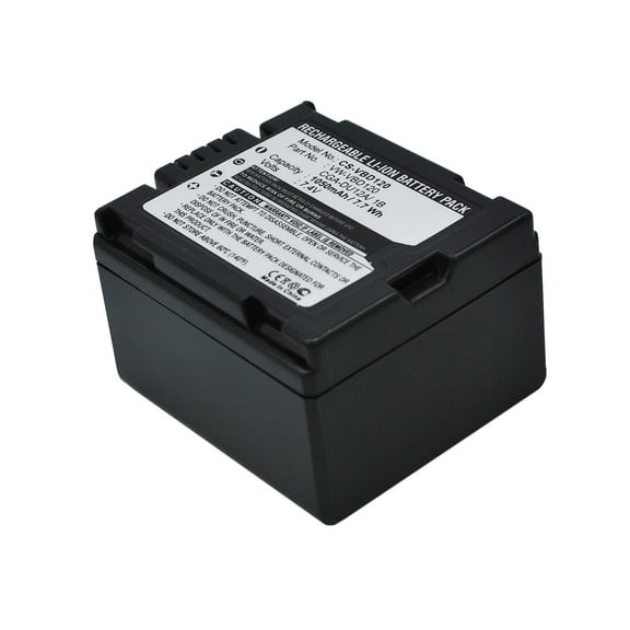 Replacement Battery for Panasonic PV-GS180,PV-GS19,PV-GS200,PV-GS250,PV-GS29,PV-GS300,PV-GS31,PV-GS33,PV-GS34,PV-GS35,PV-GS39,PV-GS400,PV-GS50,CGA-DU12,CGA-DU12A/1B,VW-VBD120,7.4V/1050mAh