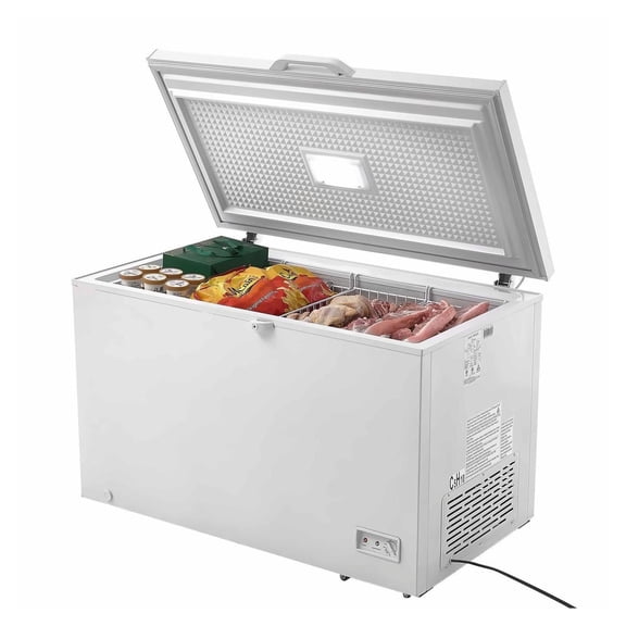 Chest Freezer 12.8 Cu.ft, Deep Freezer with Baskets, Adjustable Temp