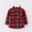 Red, variant on TUOBARR Toddler Shirt Jacket Plaid Long Sleeve Lapel Button Jacket Kids Boys Girls Shirts Coats Fall Tops Black(12Months-10Years)