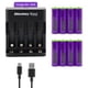 thumbnail image 1 of Cargador Pilas Baterías + 8 AA Recargables Monkey Soul USB-C, 1 of 8