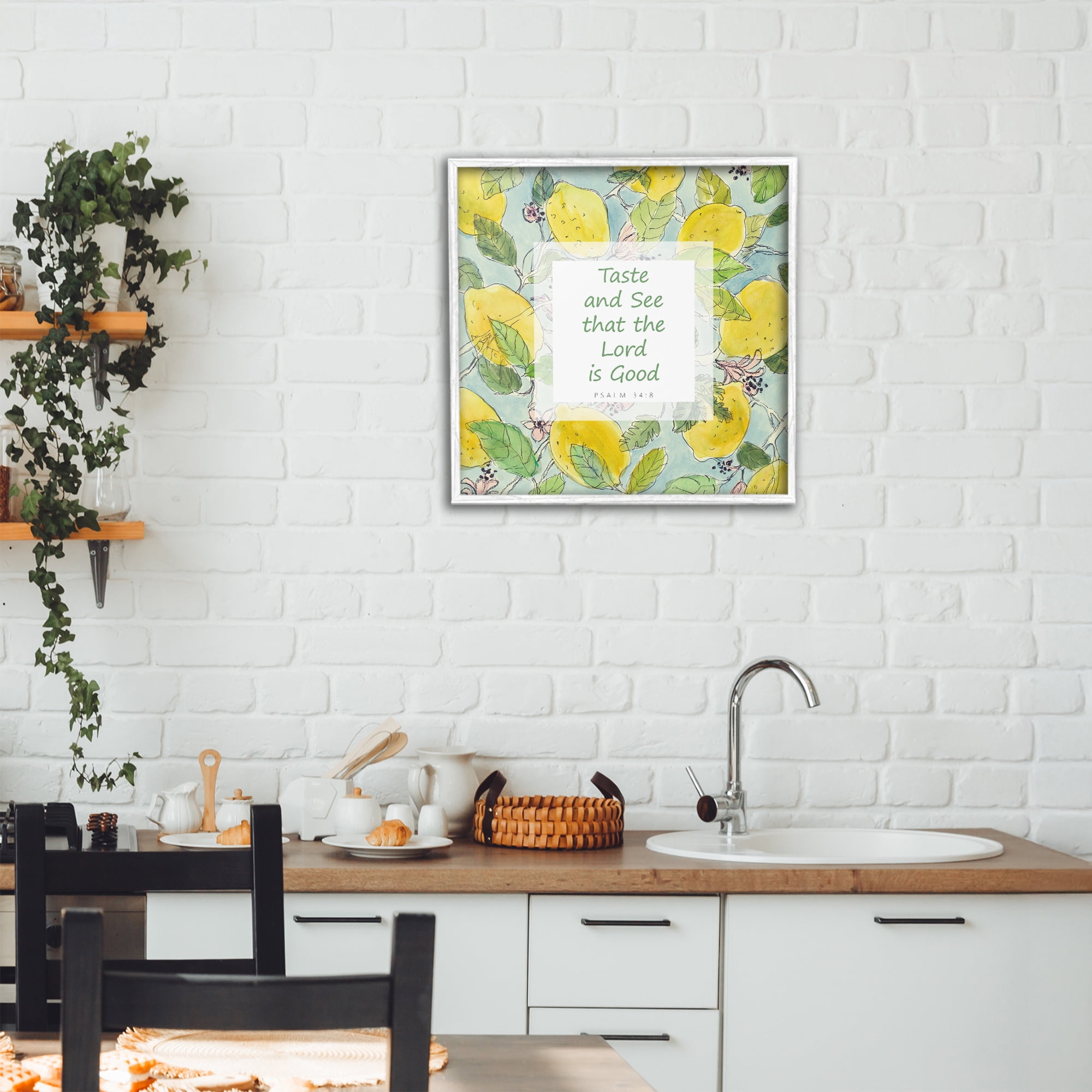 Stupell Industries Taste & See Lord Is Good White Framed Giclee Art, design by Lanie Loreth