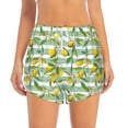 thumbnail image 2 of Balery Lemon Pantalones cortos deportivos para mujer con forro y dos bolsillos, elásticos, para entrenamiento, gimnasio, yoga-Large, 2 of 7