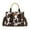 Coffee, variant on Wrangler Tote Bag Cow Print Western Satchel Bags for Women with Braided Rope Handle, Brown