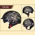 thumbnail image 2 of Casco de bicicleta Retro Unisex, casco de moto de cara abierta, Scooter, moto de carreras, casco de equitación con certificación DOT Fivean Cascos de ciclismo, 2 of 2
