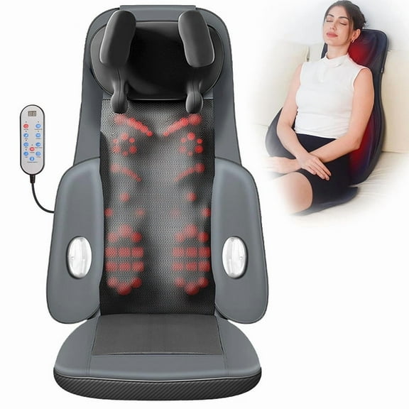 5-in-1 Neck Back Massager with Heat - 3 Speeds, Full Body Relief for Home