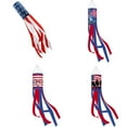 thumbnail image 3 of Naxoaeo Clearance 2 Pack American Flag Windsock 4th July Outdoor Hanging Decorations, Stars and Stripes USA Patriotic Fourth July Memorial Day Independence Day Red White and Blue Holiday Party Decor, 3 of 3