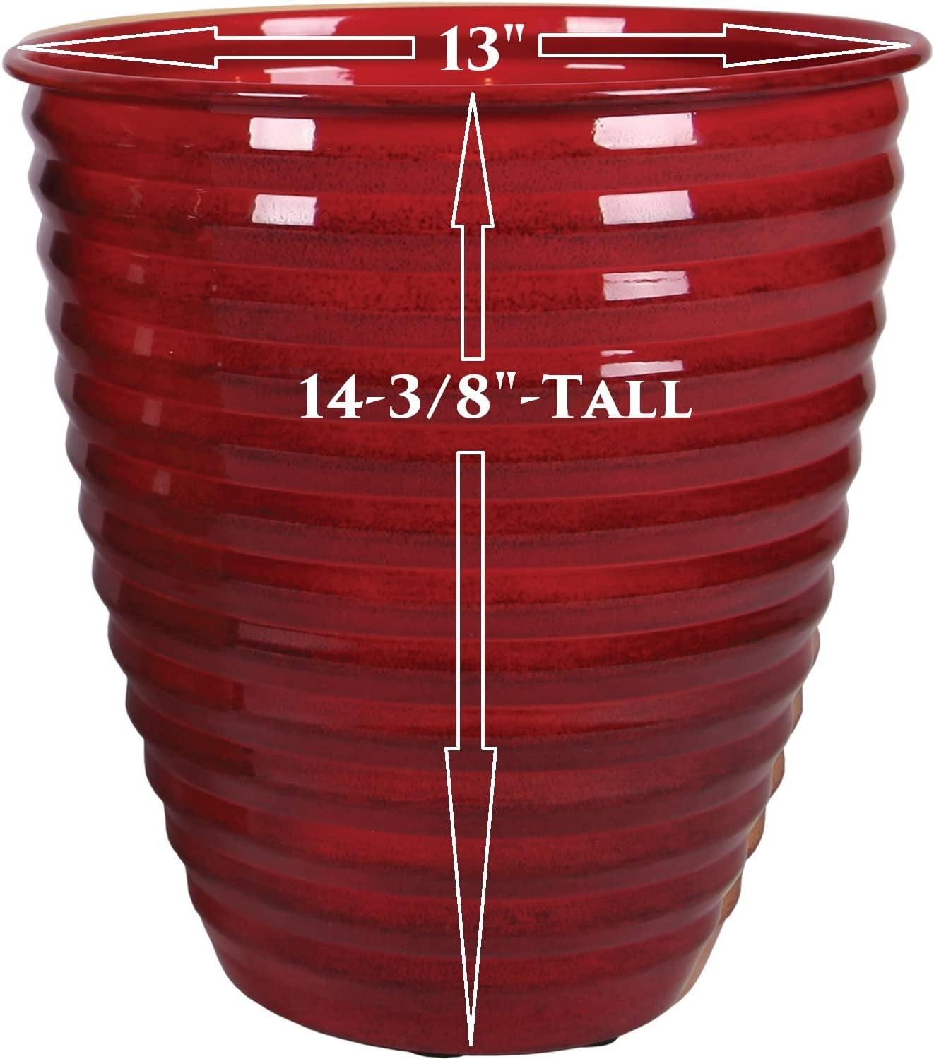 MPT01978 Classic Flower Pot, 14", Autumn Blaze