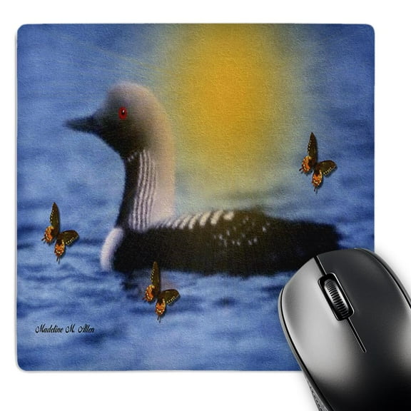 3dRose, Loon - Butterflies, MousePad