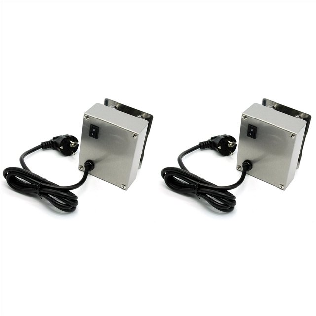 2X Meat BBQ Rotisserie Rotating Motor Eletric Grill Barbecue Spit Metal Rotisserie Motor Moteur Voltage Value 220V—240V,2 x Rotisserie Rotating Motor,Black&Silver