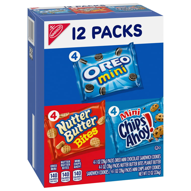 Nabisco Munch Packs, Assorted, 12 Packs