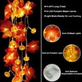thumbnail image 4 of LED Maple Leaf Light String Halloween Thanksgiving Garden Party Decoration Lights, 4 of 5