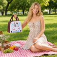 thumbnail image 3 of Lunch Bag, Large Capacity Cartoon Insulated Thermal Cooler Handheld Bento Box for Women Work Office Picnic Travel Outdoor Lightweight Reusable Food Container 9.06x5.12x7.48in Coffee, 3 of 4