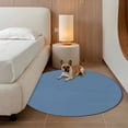 thumbnail image 3 of Pure Royalblue Round Area Rug 3.3 FT, Non Slip Small Entryway Kitchen Mat, Simple Solid Color Washable Soft Circular Rug Non-Shedding Door Mat for Bathroom Playroom Kids Room, 3 of 9
