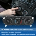 thumbnail image 3 of CK4Z-19980-A Módulo de control del clima del calentador de aire acondicionado para Ford Transit 150 250 350 2015-2019 Reemplazo del panel de control HVAC No.CK4Z-19980-B, 3 of 7