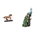 thumbnail image 1 of Figura de caballo en miniatura, escultura coleccionable de resina, adorno animal con detalles delicados. Ideal para estanterías, escritorios, hogar u, 1 of 8
