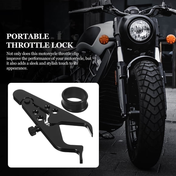 FONDOTIN Motorcycle Part Aluminum Throttle Lock for Highway Driving 1Pack