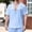 Sky Blue, variant on Mens Loose Fit Zip up Hoodie Short Sleeve Thin Jacket Full Zip Textured Sweatshirt with Drawstring Loungewear Top, Soft & Breathable for at Home Wear Big and Tall Size S-3XL White