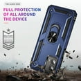 thumbnail image 7 of TJS for Motorola Moto G 5G 2023 Phone Case, with Tempered Glass Screen Protector, Impact Resistant Metal Ring Magnetic Support Kickstand Drop Protector Cover for Moto G 5G 2023 (Blue), 7 of 7