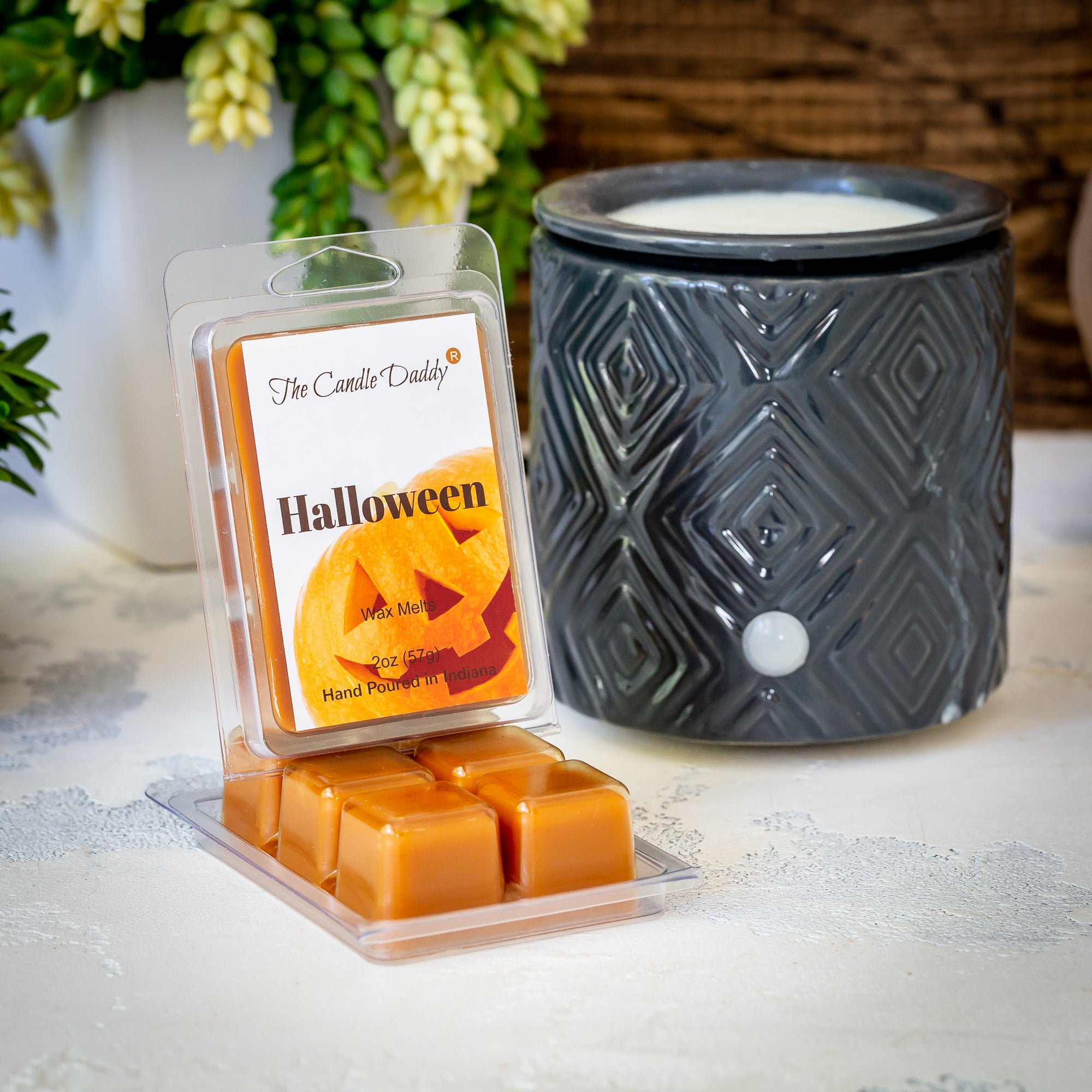 Rosbas Wax Melts Egyptian Amber Scented, Natural Soy, 2 Packs, 6