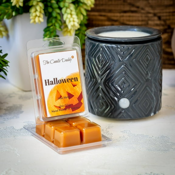 Halloween - Pumpkin Pie Scented Wax Melt Cubes - 1 Pack - 2 Ounces - 6 Cubes