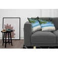 thumbnail image 3 of Ambesonne Summer Throw Pillow Cover 2 Pack, Tropical Beach Ocean, 16", Fern Green Sky Blue, 3 of 7