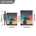 thumbnail image 6 of Yayeee Throw Blanket for Couch Soft Warm 60" x 80" Sofa Chair Bed Decoration, Astronaut and Sky, 6 of 7