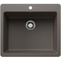 Blanco 443221 Liven 25" Drop-In/Undermount Single Basin Silgranit Kitchen Sink - Volcano