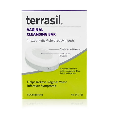 Terrasil® Vaginal Cleansing Soap Bar Infused with All-Natural Activated Minerals® Helps Relieve Vaginal Infection Symptoms (75gm