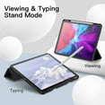 thumbnail image 6 of JETech Case for iPad Pro 12.9-Inch (2020/2018 Model, 4th/3rd Generation) with Pencil Holder, Support 2nd Pencil Charging, Slim Tablet Cover with Soft TPU Back, Auto Wake/Sleep (Black), 6 of 7