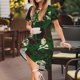 thumbnail image 3 of Easygdp Camouflage Skull para Vestido Transpirable de Mujer, Vestido Suelto de Manga Corta con Pliegues y Bolsillos para el Verano, 3 of 6