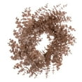 thumbnail image 5 of Vickerman 24" Café Latte Artificial Eucalyptus Glitter Wreath., 5 of 6