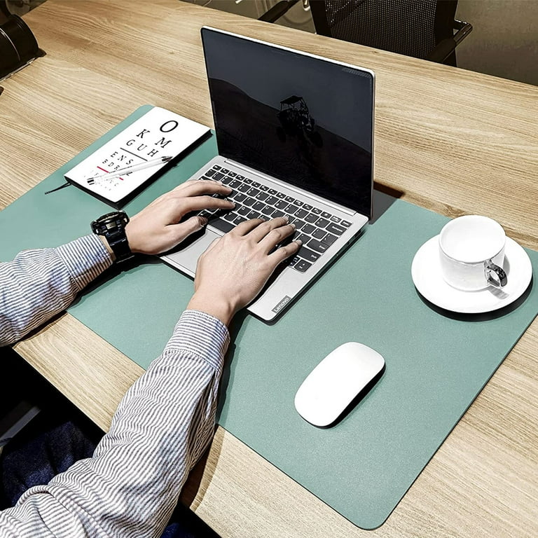 Leather Desk Mat Non Slip Desk Pad for Office and Home Desk