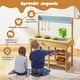 thumbnail image 5 of Cocina Juguete Infantil de Madera Costway con grifo realista Fregadero desmontable para Niños de 3 Años Natural, 5 of 9