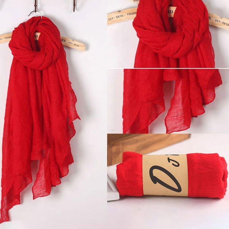 Cotton Linen Scarf Shawl Light Lightweight Scarves And Wraps For Men Women Un