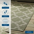 thumbnail image 5 of Modway Cerelia 108x143.5" Moroccan Trellis Fabric Area Rug in Beige/Light Green, 5 of 10
