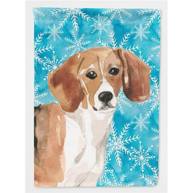 Carolines Treasures BB9439CHF Beagle Winter Flag Canvas House