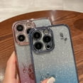 thumbnail image 6 of for iPhone 15 Pro Max Glitter Clear Case for Women Girls Cute Flower Bling Sparkle Phone Case Luxury Plating Camera Lens Cover Protection Soft Silicone Shockproof Cover 6.7 inch (Sierra Blue), 6 of 8