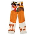 thumbnail image 3 of Autumn Happy Thanksgiving Turkey Pajama Pants Loose Pajamas Female Breathable Home Trousers Leisure Sleeping Pants Large Size, 3 of 6