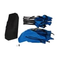 thumbnail image 3 of DENEST Folding Camping Chair with Canopy and Carry Bag, 2-Person Heavy Duty Hold up to 600lbs, with Cup Holders & Cooler Pouch, for Beach, Fishing, Backyard (Blue), 3 of 13