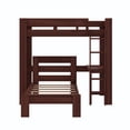 thumbnail image 6 of DHP Jaymee L-Shaped Bunk Bed, Separable Loft Bed with Desk and Bed Frame, Twin/Twin, Nutmeg, 6 of 18