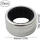 thumbnail image 2 of Wine Bottle Collar Wine Drip Collar Ring Red Wine Bottle Collar Leak Pourers Drip Stop Stainless Steel Ring For Restaurant Household Bar Tools(20pcs, 2 of 5