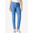 thumbnail image 3 of Roaman's Women's Plus Size Petite Plus Size 24/7 Stretch Straight Leg Jean, 3 of 6