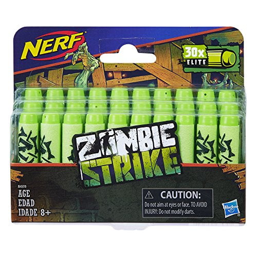 Official Nerf Zombie Strike 30 Dart Refill Pack Multi Color Darts are compatible 