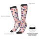thumbnail image 4 of Fotbe Abstract Leopard Print Calcetas Divertidas Estampadas para Hombre y Mujer, Calcetas de Algodón hasta la Rodilla para Caminar, Correr, Enfermería y Embarazo, 4 of 6