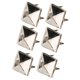 thumbnail image 5 of 100 remaches punk pirámides cuadrados con 4 garras de metal en colores ro, plata, negro, bronce, perfectos para pulseras, ropa, zapatos, bolsos, para proyectos ideales, 5 of 7