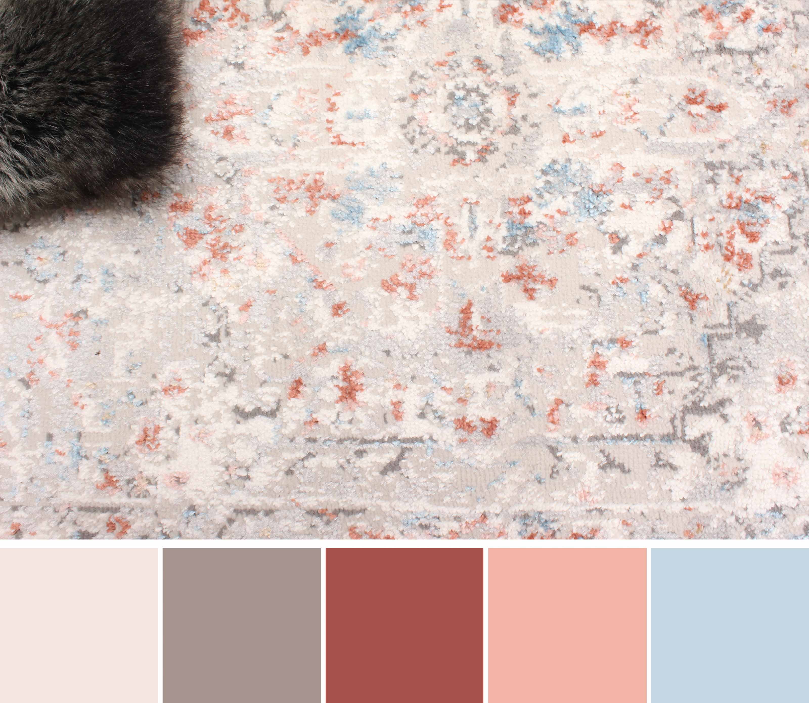 ECARPET Tapis Traditionnel Mira pour Salon, Chambre, Salle A Manger, Entrée, Couloir et Plus Encore.