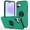 Green, variant on Dteck Case for iPhone 17,Shockproof TPU+PC Case Built-in Ring Holder Kickstand Slim Back Protective Cover for iPhone 17,Blue