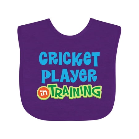 

Inktastic Cricket Player in Training Gift Baby Boy or Baby Girl Bib