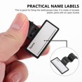 thumbnail image 1 of 1 Set 12pcs Stethoscope Name Cards Practical Name Tags ID Labels (Balck), 1 of 3